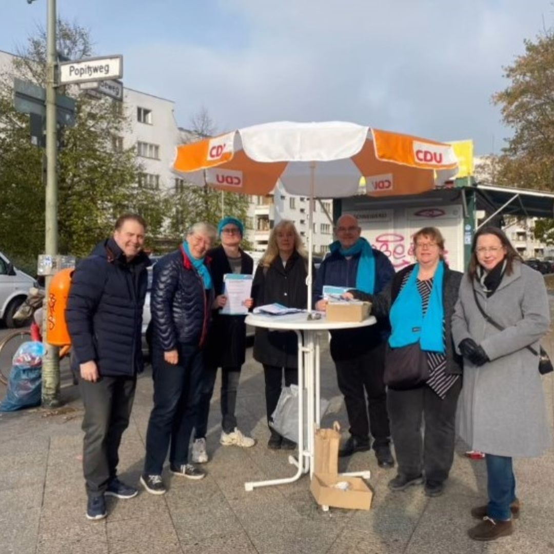 Infostand in der Siemensstadt vom 09. November - Fr Sie vor Ort! 